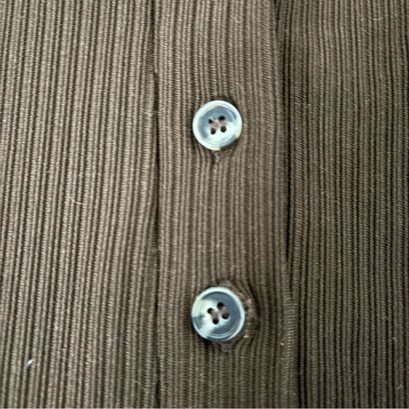 Edikted Brown Ribbed Collared Romper - Picture 4 of 5